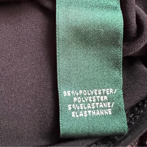 Lauren Ralph Lauren Faux Wrap Dress Size 14 Stretch
Cocktail Capsule Black - Picture 8 of 10